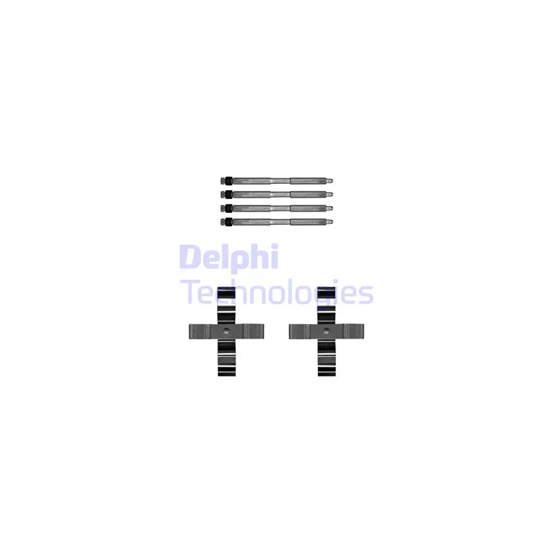 Kit d'accessoires, plaquette de frein à disque DELPHI LX0703
