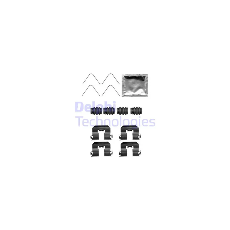 Kit d'accessoires, plaquette de frein à disque DELPHI LX0706