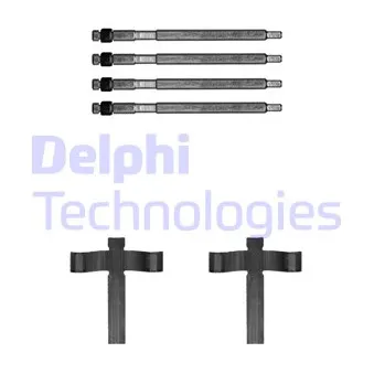 Kit d'accessoires, plaquette de frein à disque DELPHI LX0707