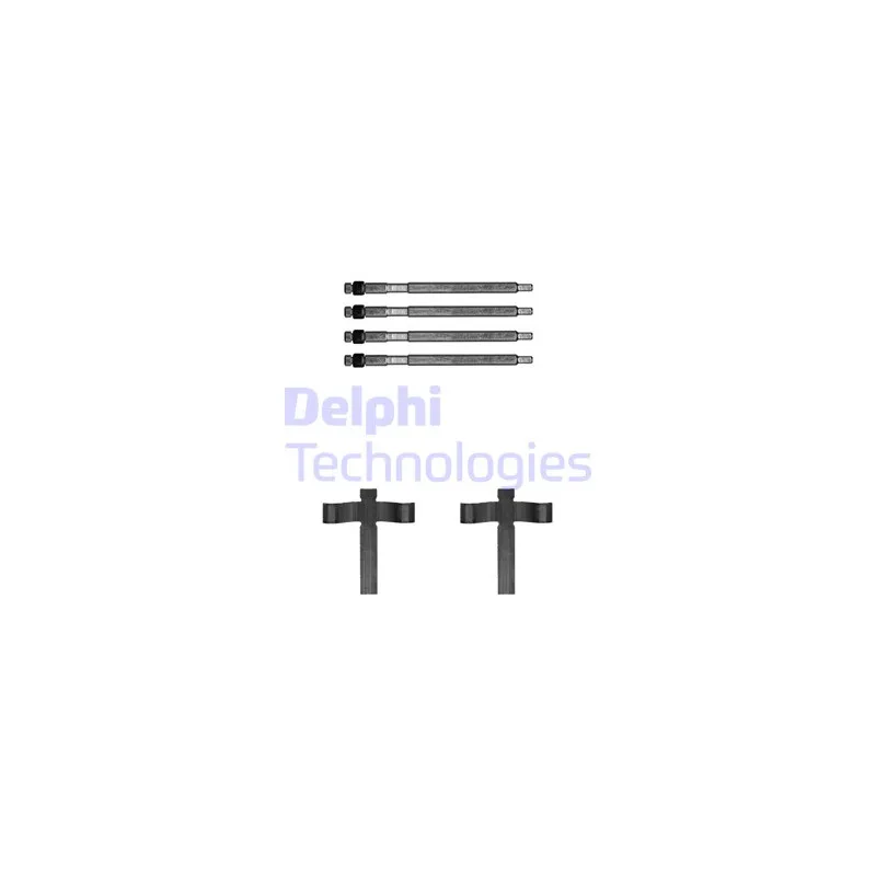 Kit d'accessoires, plaquette de frein à disque DELPHI LX0707