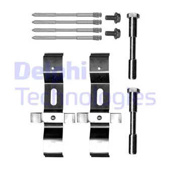 Kit d'accessoires, plaquette de frein à disque DELPHI LX0718