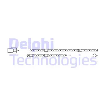 Contact d'avertissement, usure des plaquettes de frein DELPHI LZ0294
