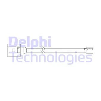 Contact d'avertissement, usure des plaquettes de frein DELPHI LZ0299