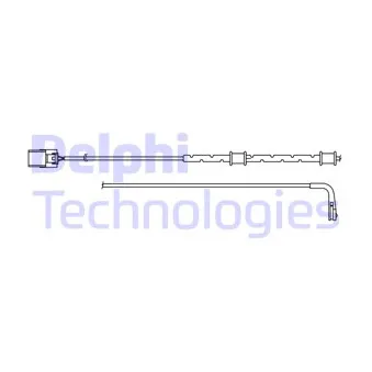 Contact d'avertissement, usure des plaquettes de frein DELPHI LZ0303