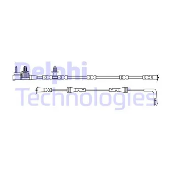 Contact d'avertissement, usure des plaquettes de frein DELPHI LZ0314