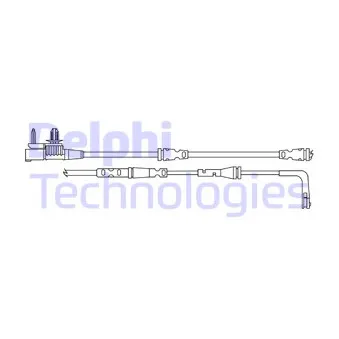 Contact d'avertissement, usure des plaquettes de frein DELPHI LZ0315