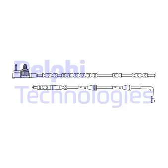 Contact d'avertissement, usure des plaquettes de frein DELPHI LZ0316