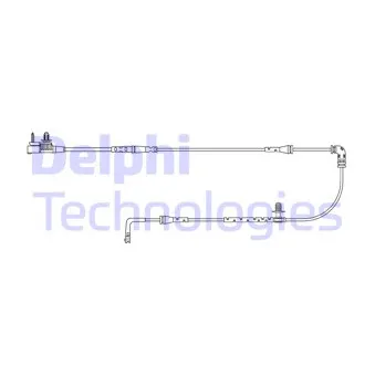 Contact d'avertissement, usure des plaquettes de frein DELPHI LZ0319