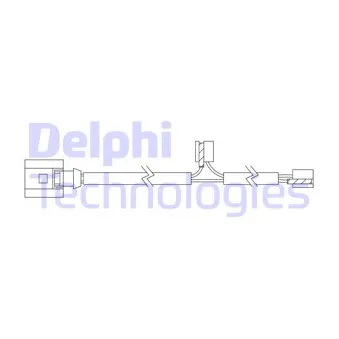 Contact d'avertissement, usure des plaquettes de frein DELPHI LZ0324