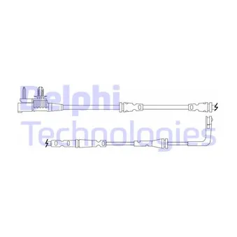 Contact d'avertissement, usure des plaquettes de frein DELPHI LZ0325