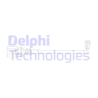 Contact d'avertissement, usure des plaquettes de frein DELPHI LZ0328