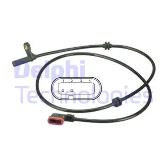Capteur, vitesse de roue DELPHI SS20498