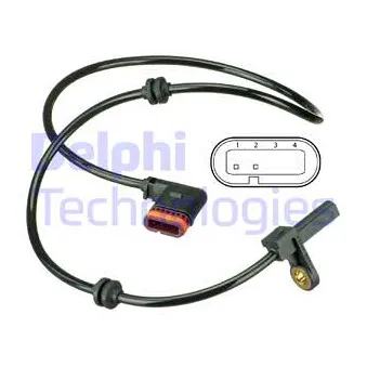 Capteur, vitesse de roue DELPHI
