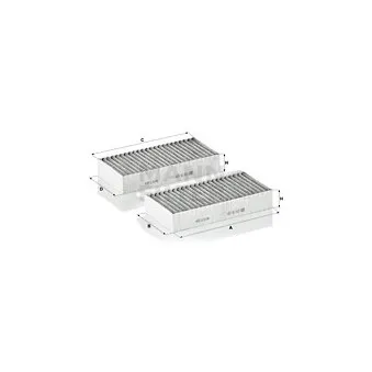 Filtre, air de l'habitacle MANN-FILTER CUK 26 028-2