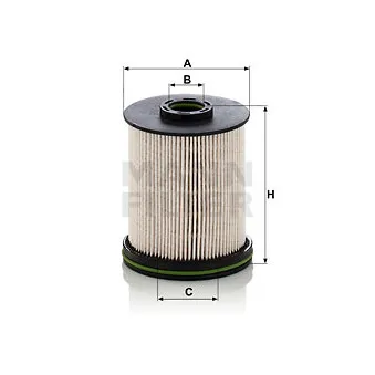 Filtre à carburant MANN-FILTER PU 9012/1 z