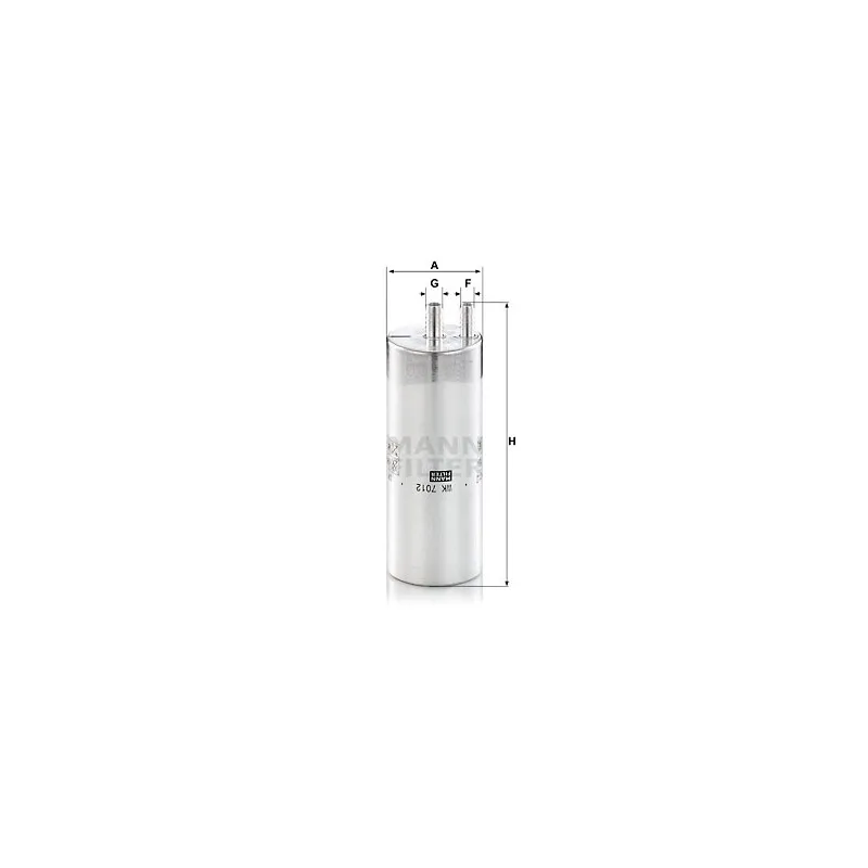 Filtre à carburant MANN-FILTER WK 7012