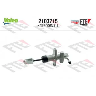 Cylindre émetteur, embrayage VALEO 2103715
