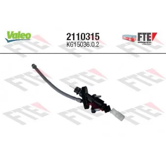 Cylindre émetteur, embrayage VALEO 2110315
