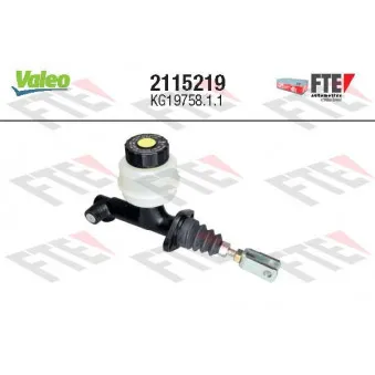 Cylindre émetteur, embrayage VALEO 2115219
