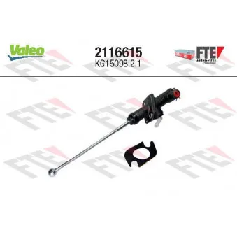 Cylindre émetteur, embrayage VALEO 2116615