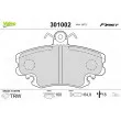 Jeu de 4 plaquettes de frein avant VALEO 301002 - Visuel 1