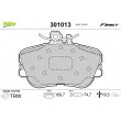 Jeu de 4 plaquettes de frein avant VALEO 301013 - Visuel 1