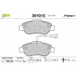 Jeu de 4 plaquettes de frein avant VALEO 301015 - Visuel 1