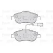 Jeu de 4 plaquettes de frein avant VALEO 301015 - Visuel 2