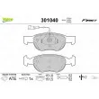 Jeu de 4 plaquettes de frein avant VALEO 301040 - Visuel 1