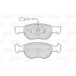 Jeu de 4 plaquettes de frein avant VALEO 301040 - Visuel 2