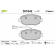 Jeu de 4 plaquettes de frein avant VALEO 301042 - Visuel 1