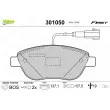 Jeu de 4 plaquettes de frein avant VALEO 301050 - Visuel 1