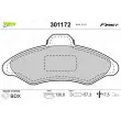 Jeu de 4 plaquettes de frein avant VALEO 301172 - Visuel 1