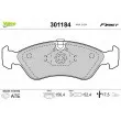 Jeu de 4 plaquettes de frein avant VALEO 301184 - Visuel 1