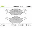 Jeu de 4 plaquettes de frein avant VALEO 301317 - Visuel 1