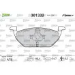 Jeu de 4 plaquettes de frein avant VALEO 301332 - Visuel 1