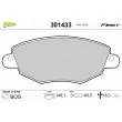 Jeu de 4 plaquettes de frein avant VALEO 301433 - Visuel 1