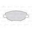 Jeu de 4 plaquettes de frein avant VALEO 301433 - Visuel 2