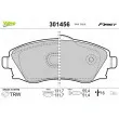 Jeu de 4 plaquettes de frein avant VALEO 301456 - Visuel 1