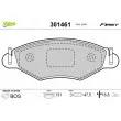 Jeu de 4 plaquettes de frein avant VALEO 301461 - Visuel 1