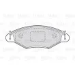 Jeu de 4 plaquettes de frein avant VALEO 301461 - Visuel 2