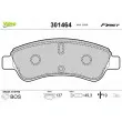 Jeu de 4 plaquettes de frein avant VALEO 301464 - Visuel 1