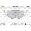 Jeu de 4 plaquettes de frein avant VALEO 301488 - Visuel 1
