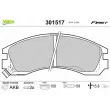 Jeu de 4 plaquettes de frein avant VALEO 301517 - Visuel 1