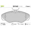 Jeu de 4 plaquettes de frein avant VALEO 301545 - Visuel 1