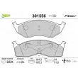 Jeu de 4 plaquettes de frein avant VALEO 301556 - Visuel 1