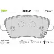 Jeu de 4 plaquettes de frein avant VALEO 301641 - Visuel 1