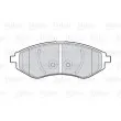 Jeu de 4 plaquettes de frein avant VALEO 301644 - Visuel 2