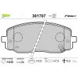 Jeu de 4 plaquettes de frein avant VALEO 301707 - Visuel 1