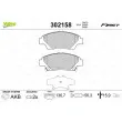 Jeu de 4 plaquettes de frein avant VALEO 302158 - Visuel 1